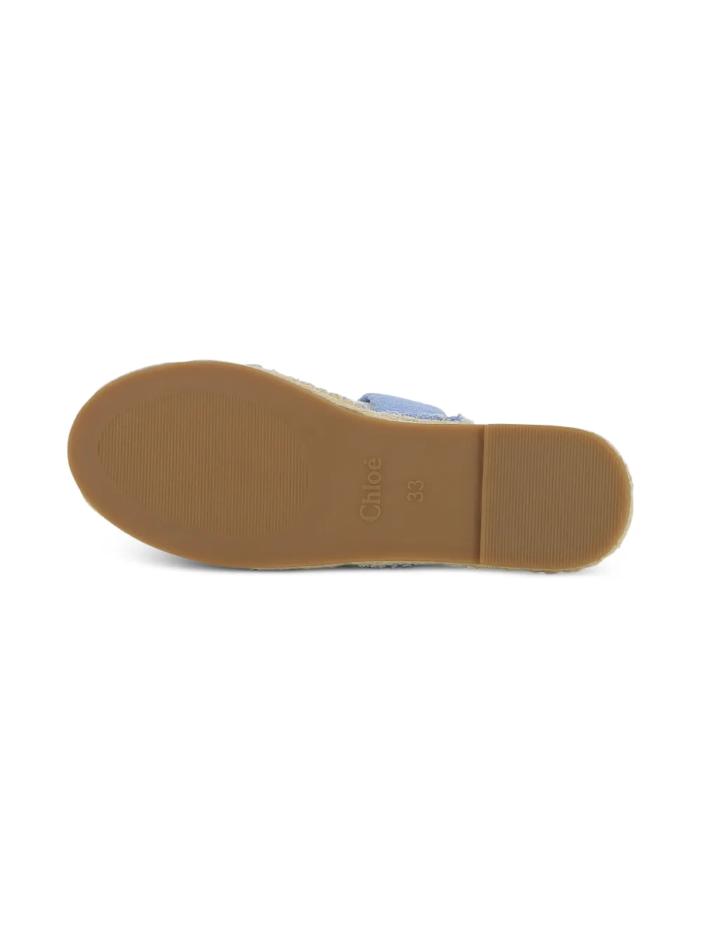 Chloé Kids Sandalen met logoband Blauw