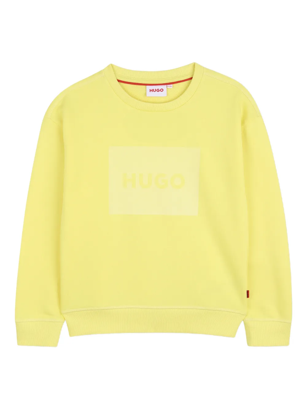 HUGO KIDS Felpa girocollo con logo - Giallo