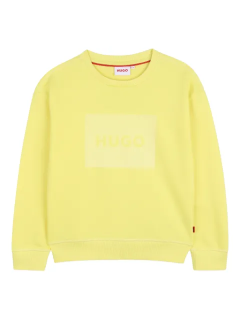HUGO KIDS logo-detail crew-neck sweatshirt