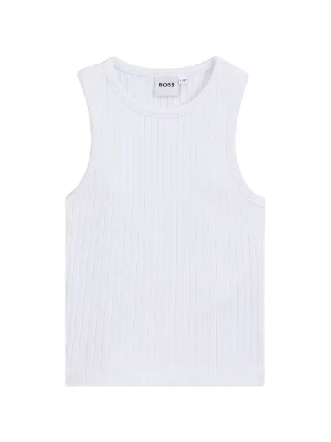 BOSS Kidswear ribbed stretch-cotton tank top