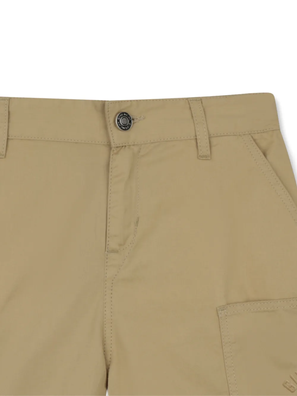  Givenchy Kids Pocket Logo Shorts - Neutrals 