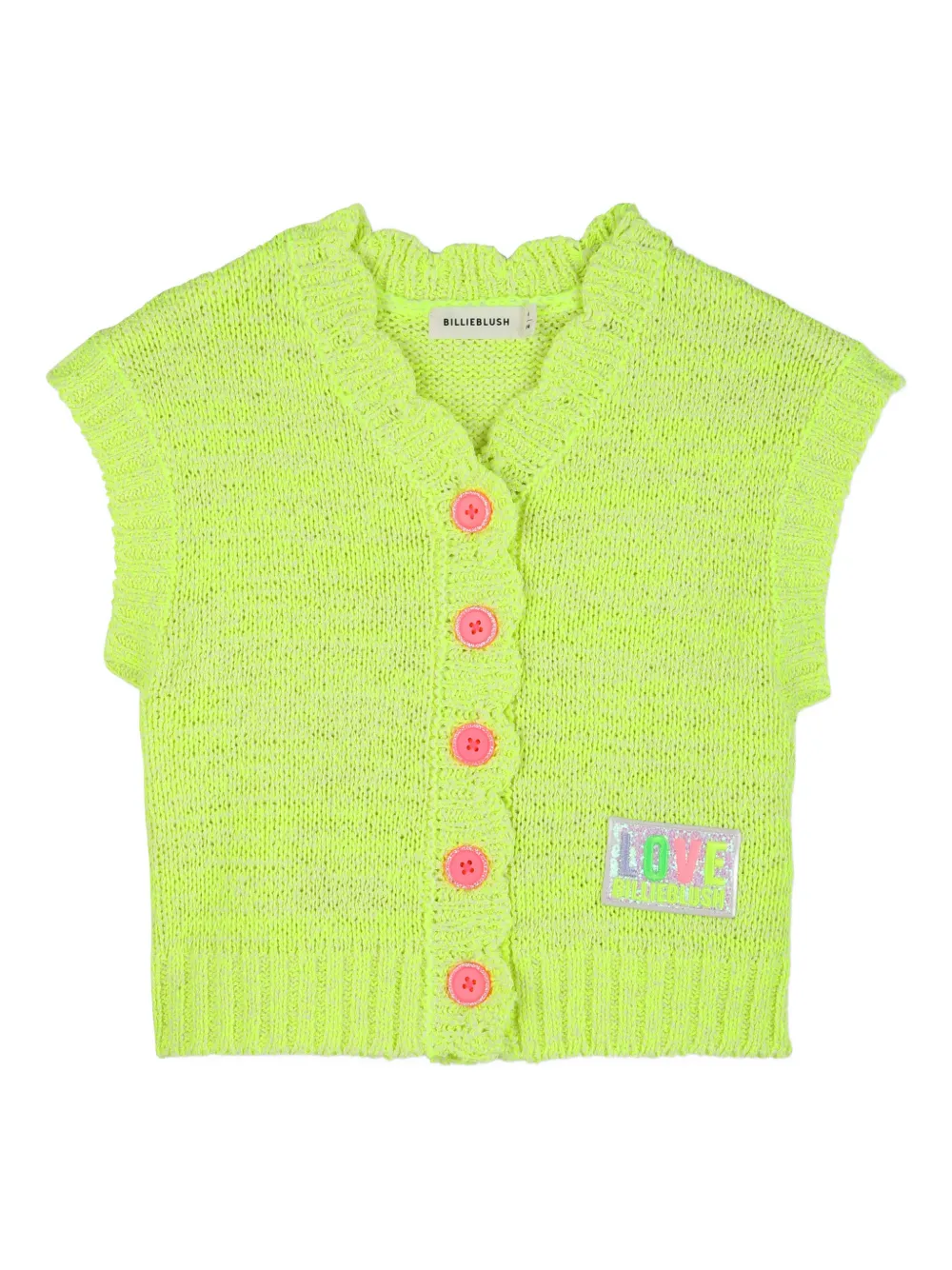 Billieblush Gilet con bottoni - Giallo