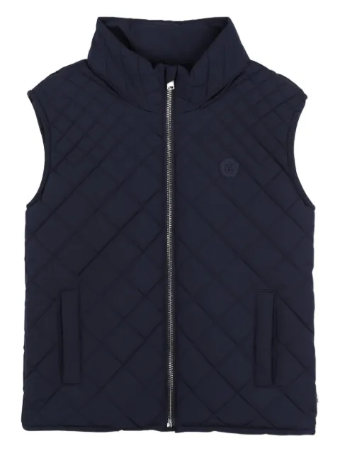 BOSS Kidswear chaleco capitonado con cierre