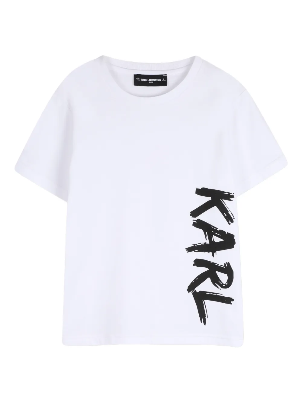 Karl Lagerfeld Kids graphic-print crew-neck T-shirt - Bianco