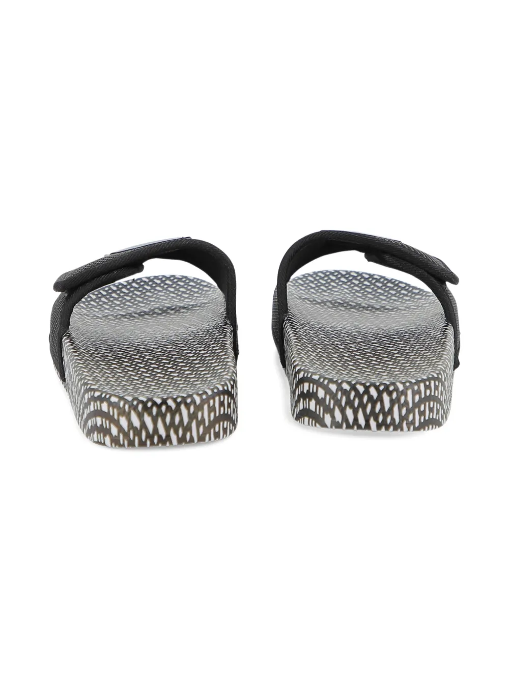 BOSS Kidswear Slippers met patroon Wit