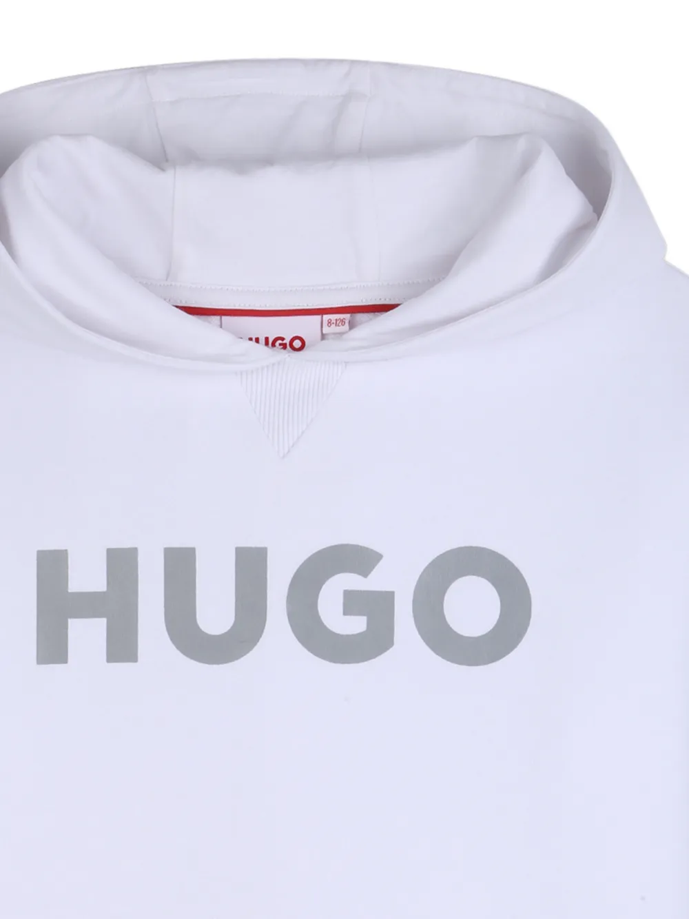 HUGO KIDS Hoodie met logodetail Wit