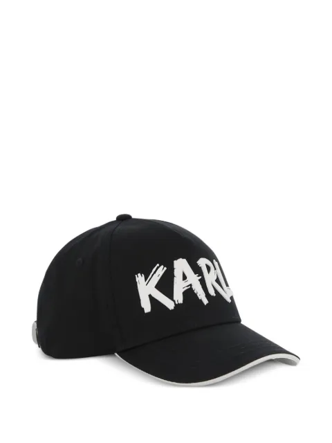 Karl Lagerfeld Kids logo-print curved peak cap
