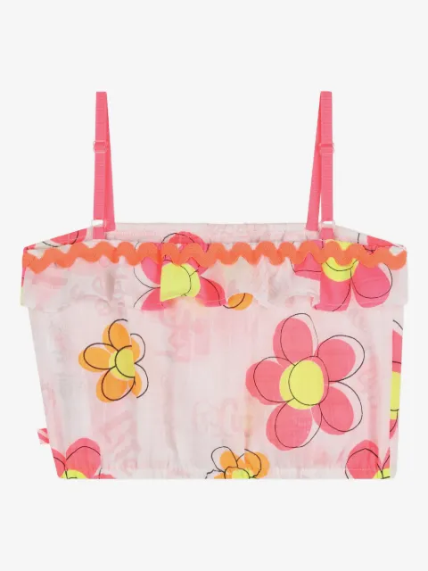 Billieblush top con volantes y estampado floral