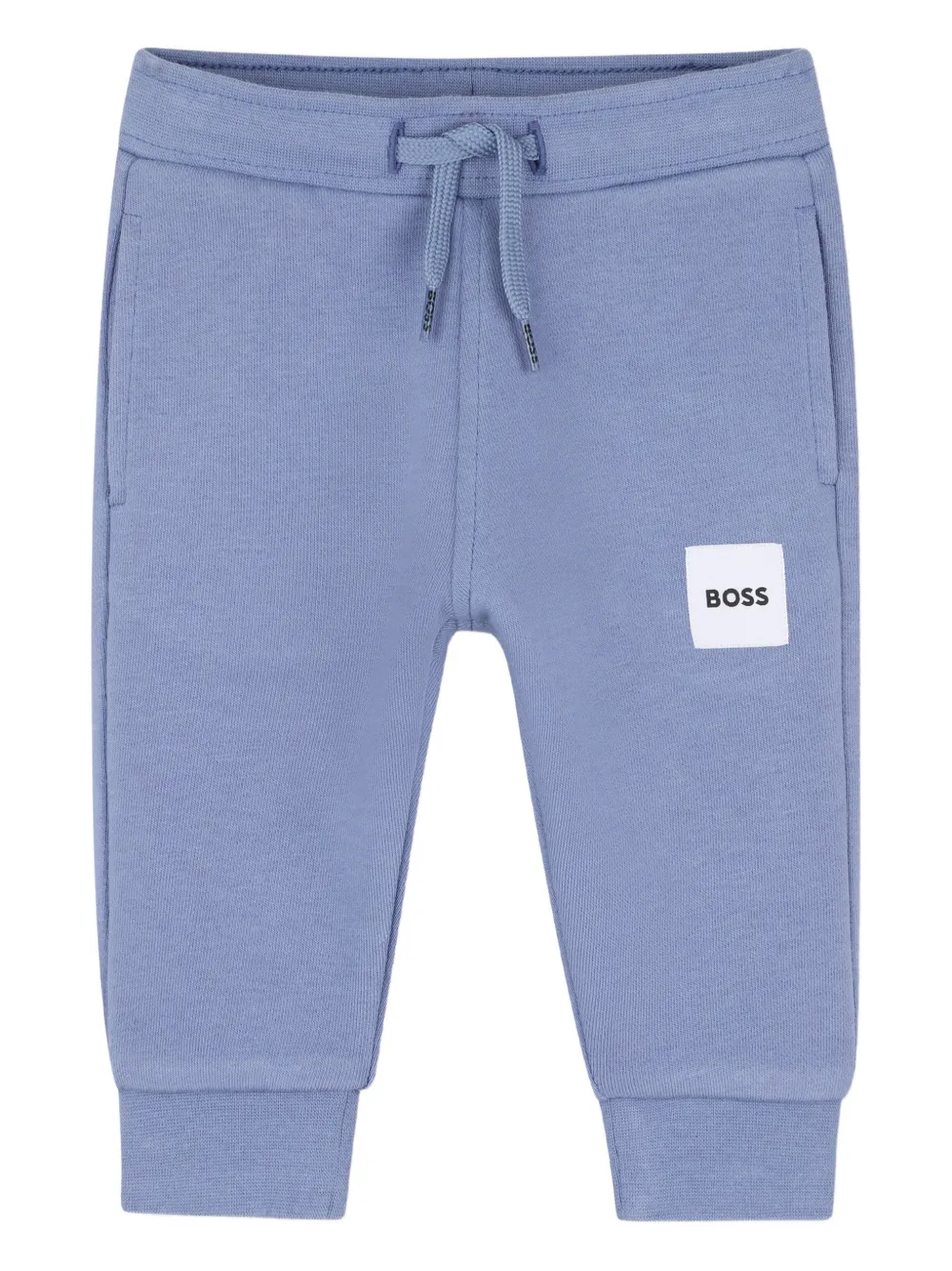 BOSS Kidswear Pantaloni con coulisse e logo - Blu