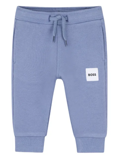 BOSS Kidswear drawstring logo-detail trousers