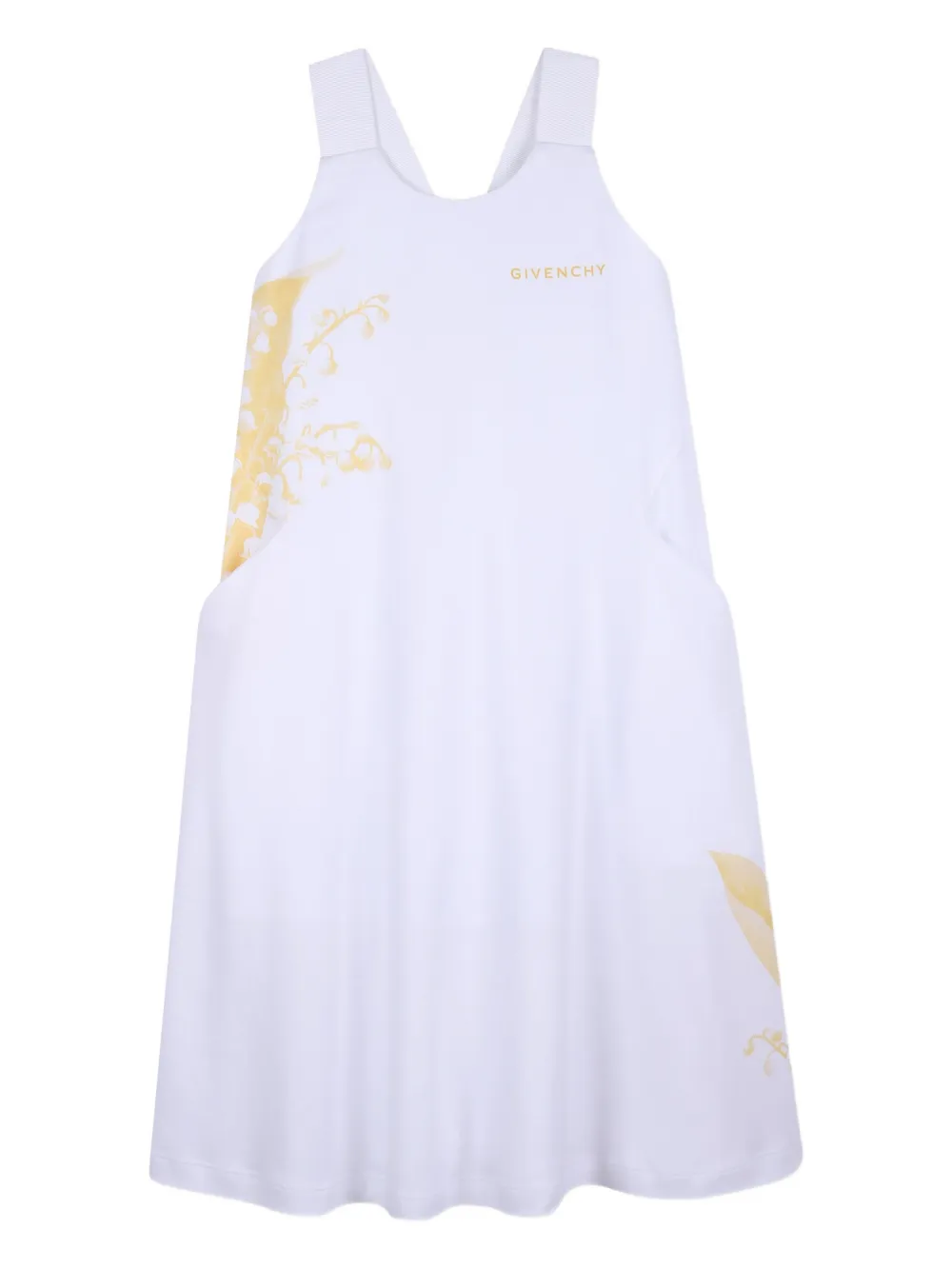 Givenchy Kids Abito a fiori - Bianco