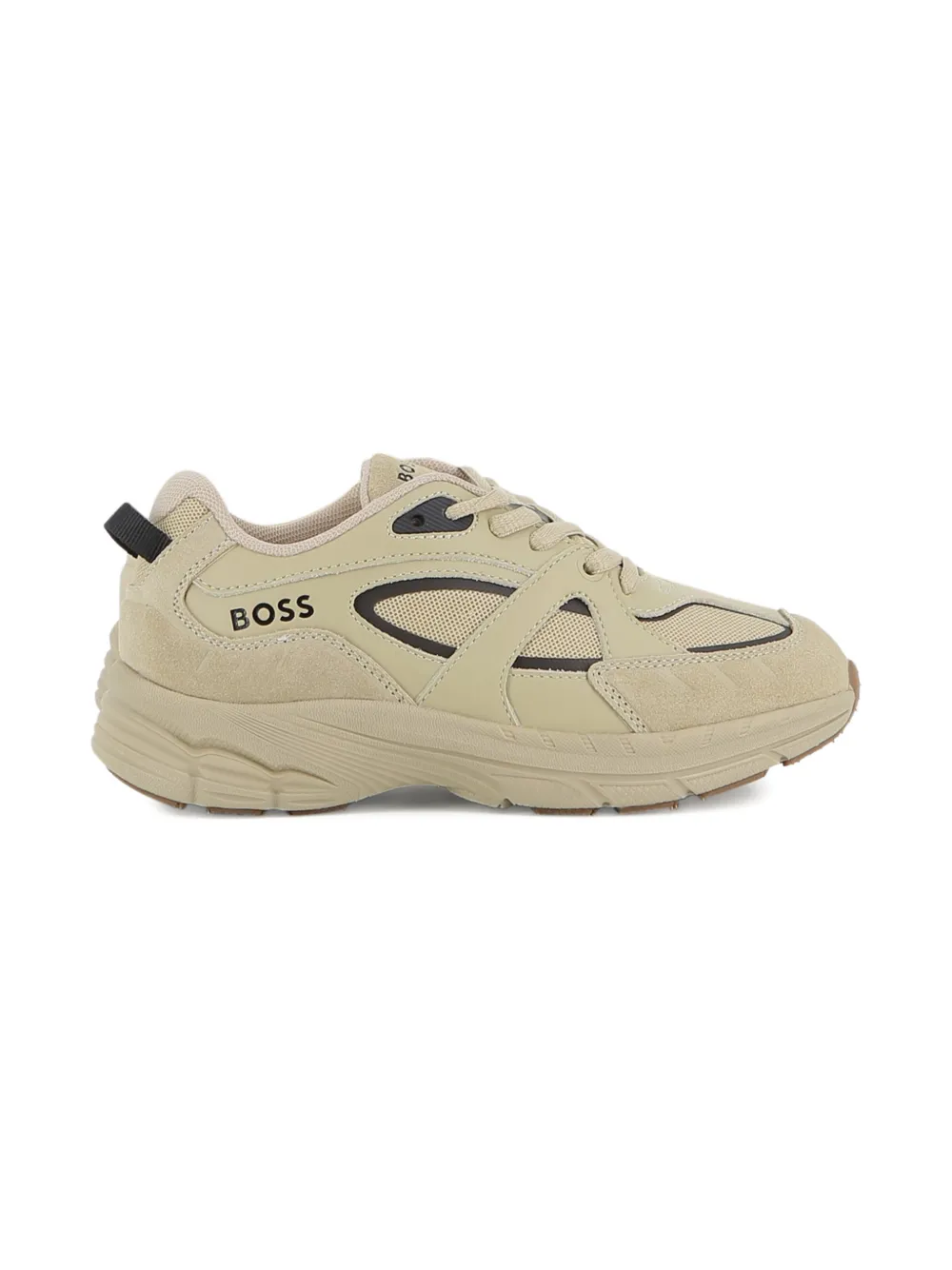 BOSS Kidswear Sneakers met vlakken - Beige