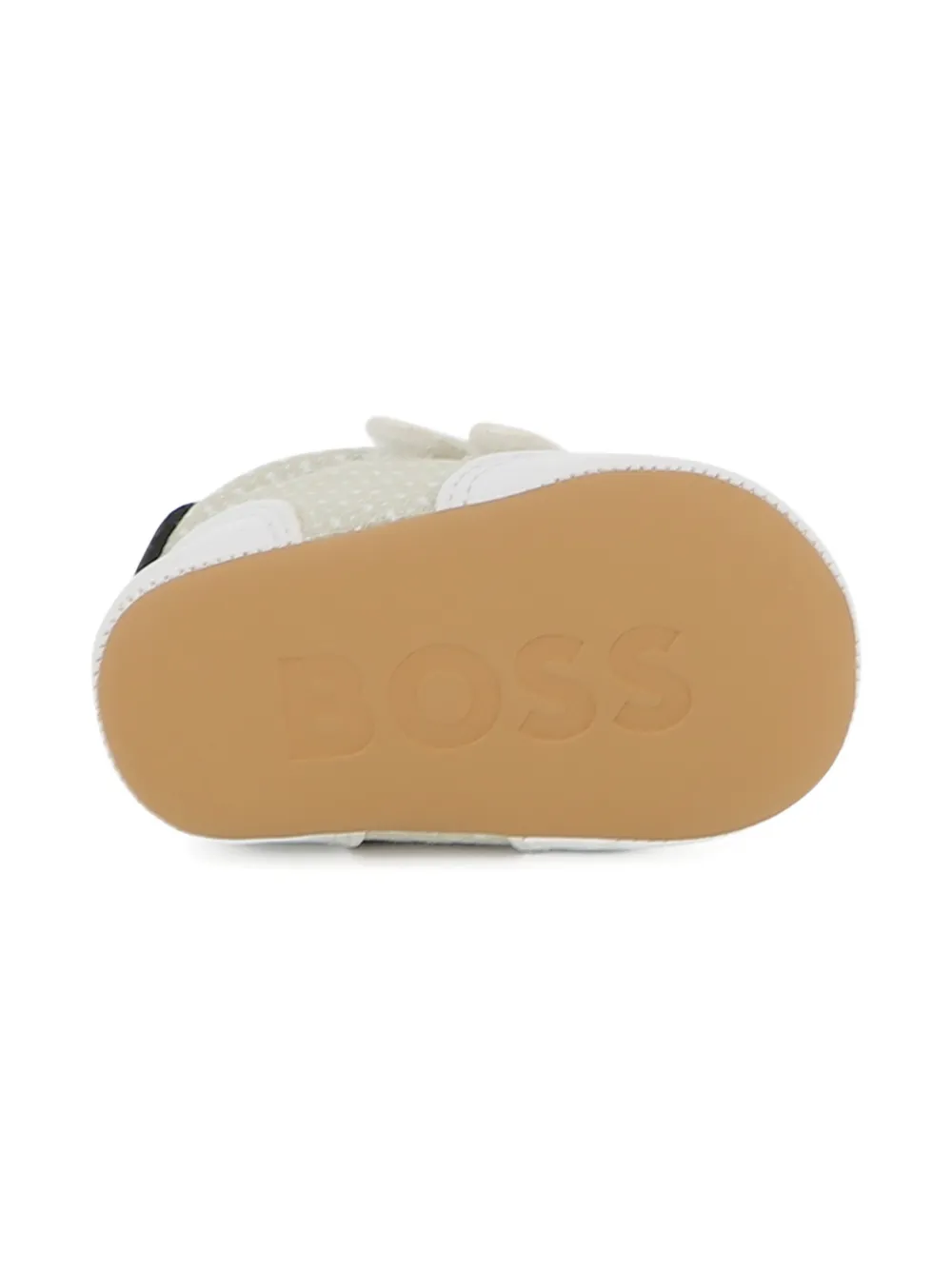 BOSS Kidswear Slippers met stippen Wit