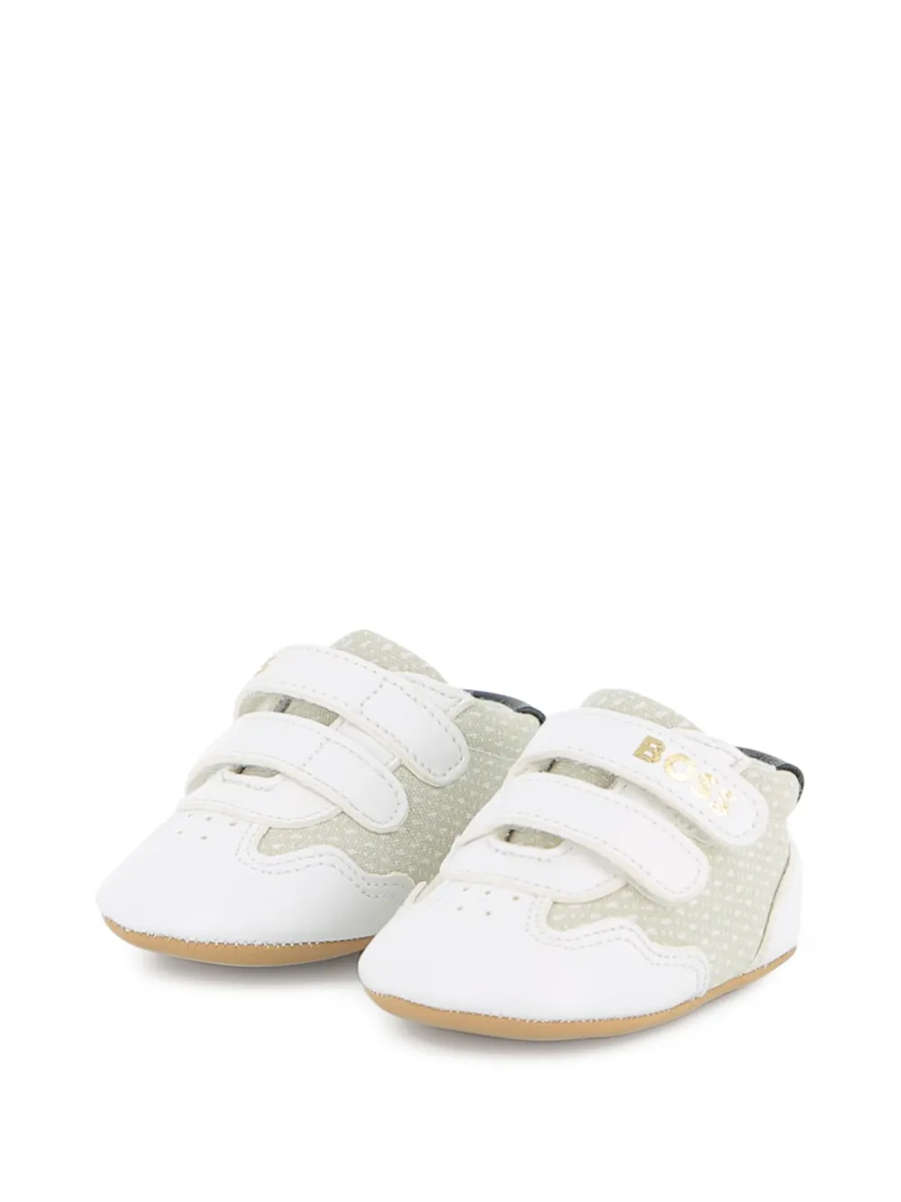 BOSS Kidswear Slippers a pois - Bianco