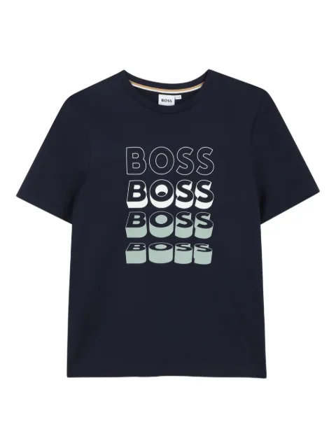 BOSS Kidswear playera con logo estampado