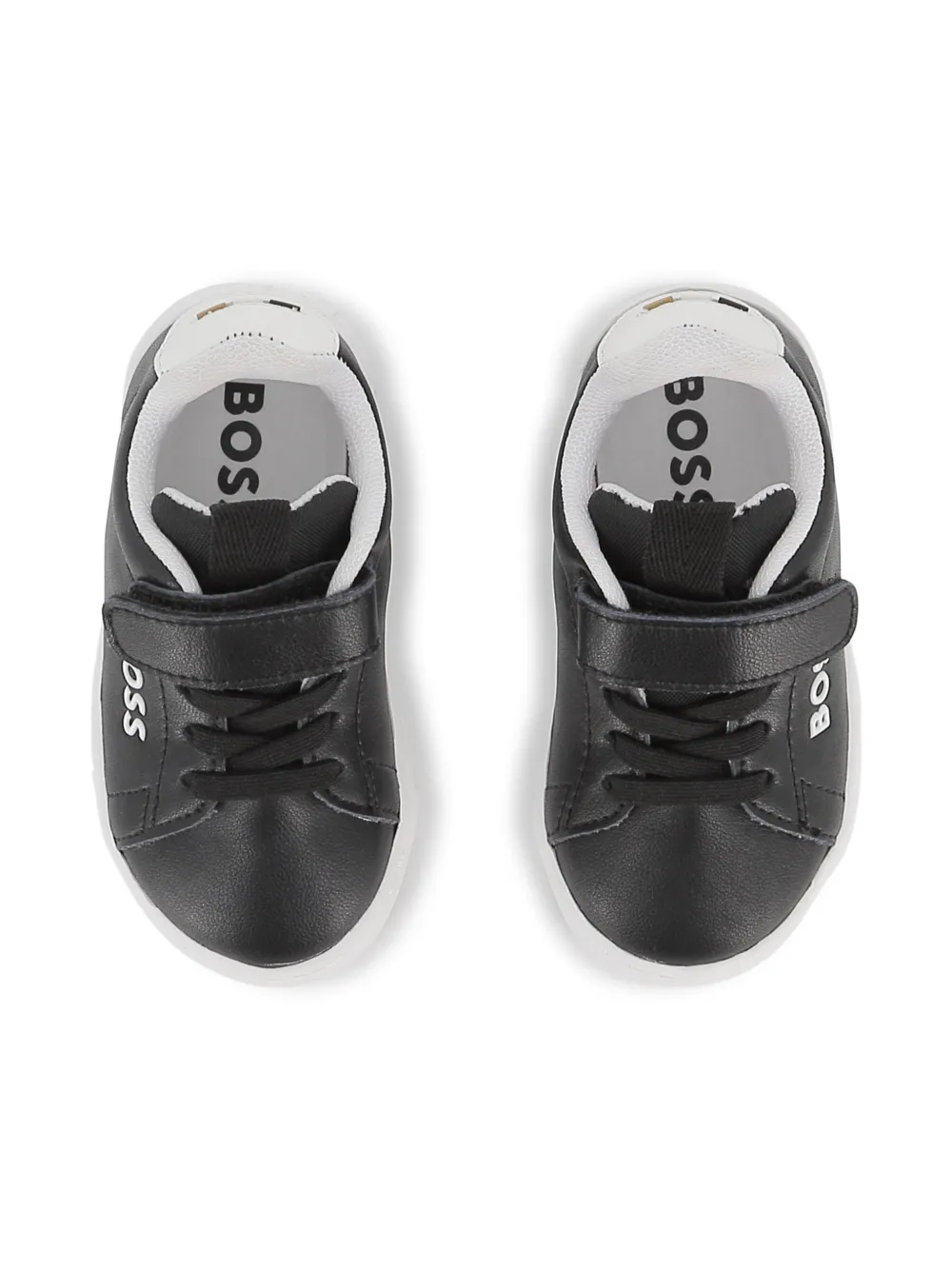 BOSS Kidswear Sneakers met klittenband Zwart