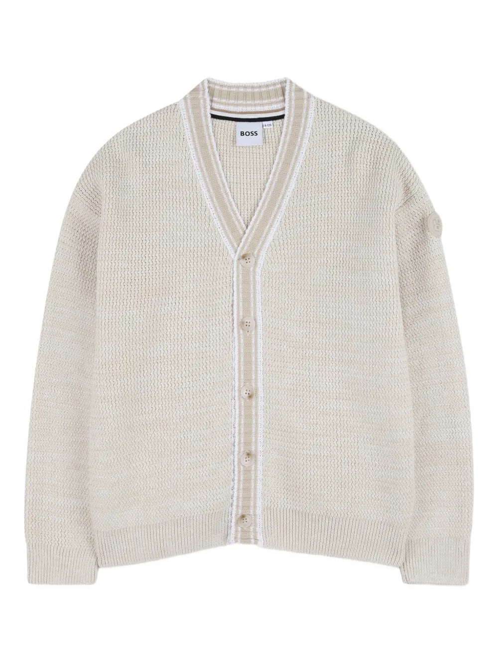 BOSS Kidswear Cardigan con bottoni - Toni neutri