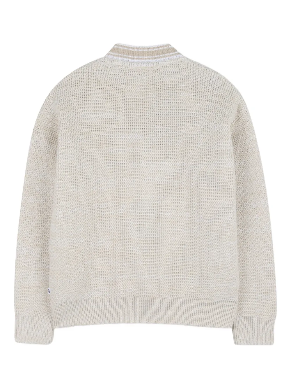  Boss Kidswear Button Stripe Cardigan - Neutrals 