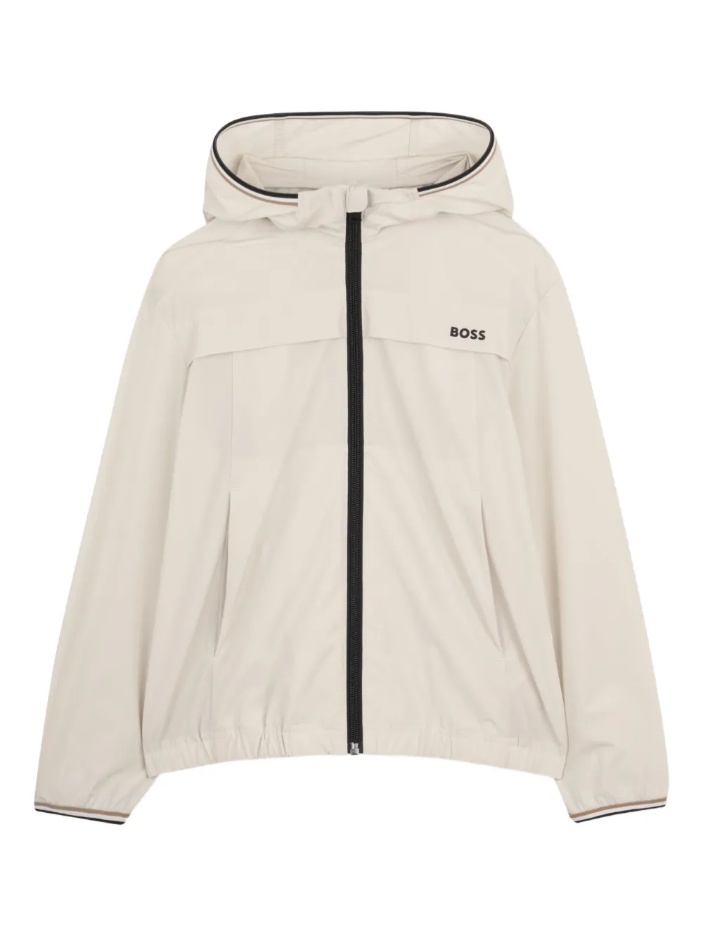 BOSS Kidswear Trainingspak met logoprint Beige