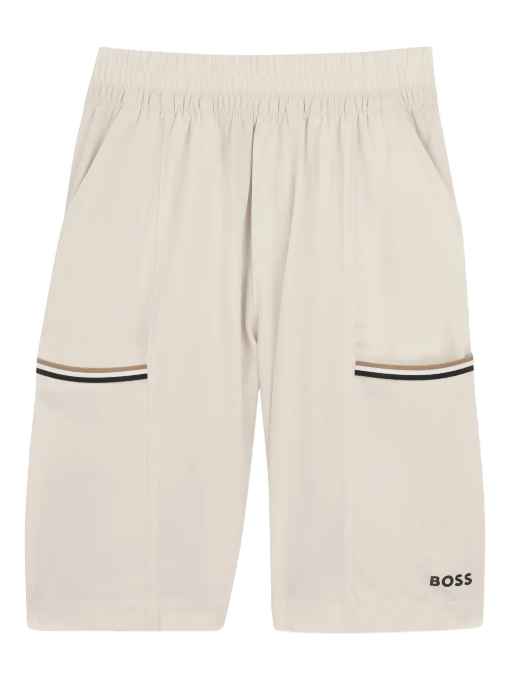 BOSS Kidswear Trainingspak met logoprint Beige