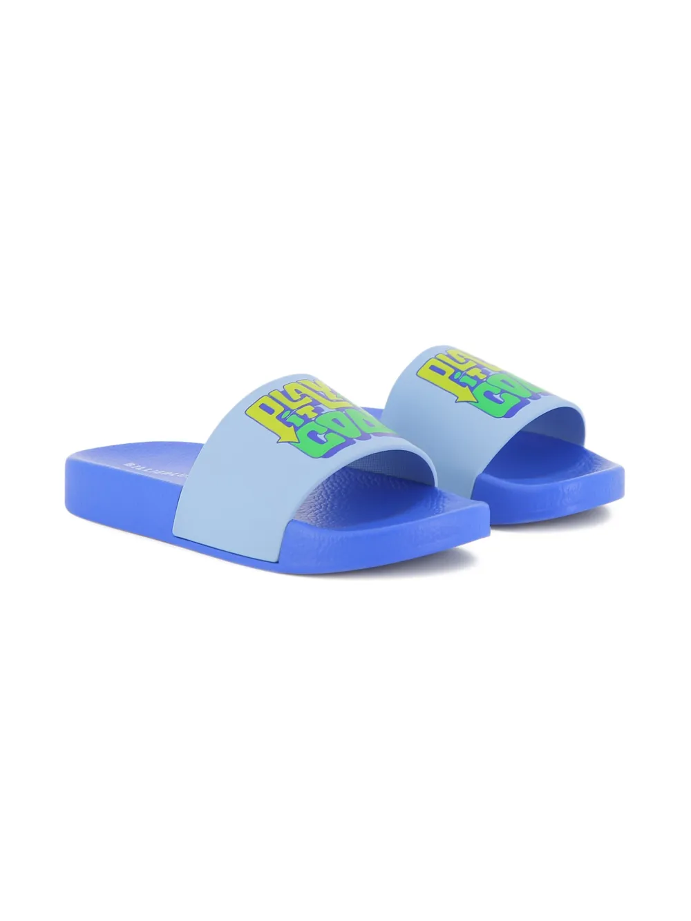 Billieblush Slippers met tekst Blauw