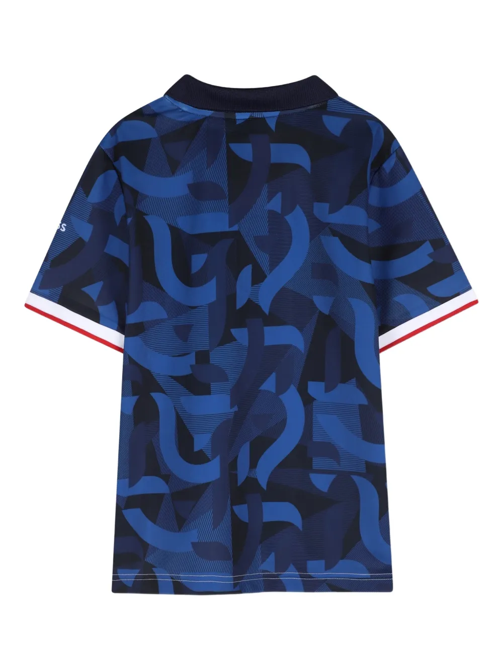 BOSS Kidswear Poloshirt met colourblocking Wit