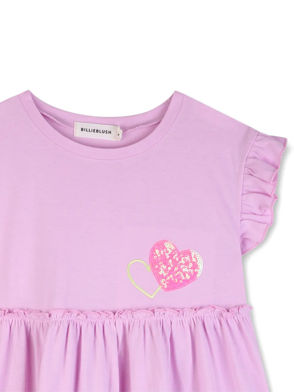 Billieblush Jurk met pailletten en ruches Paars
