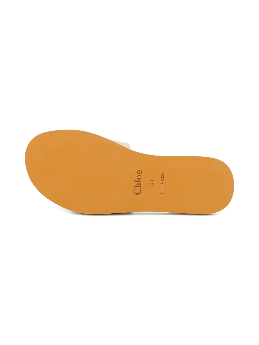 Chloé Kids Woody sandalen met logoband Beige