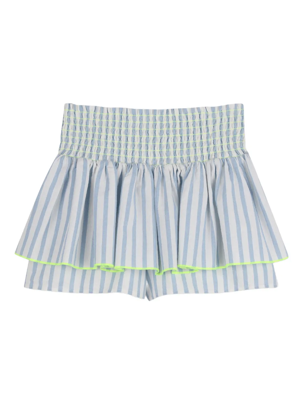  Billieblush Striped Tiered Shorts - White 