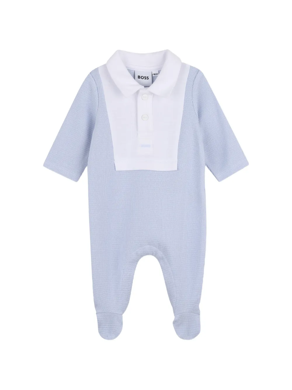 BOSS Kidswear collared babygrow - Blu