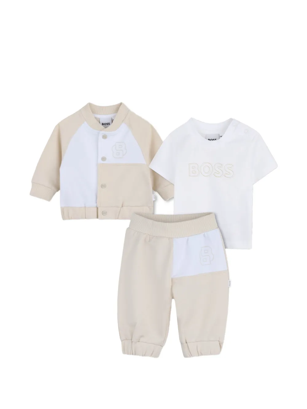 BOSS panelled tracksuit set - Bianco