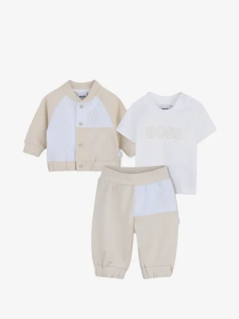 BOSS Kidswear panelled tracksuit set