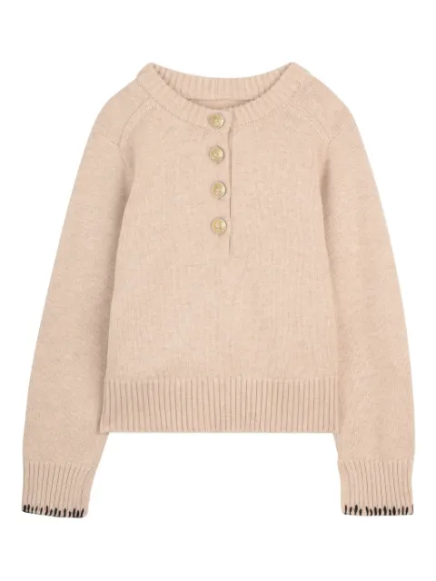 Zadig & Voltaire Kids half-button sweater