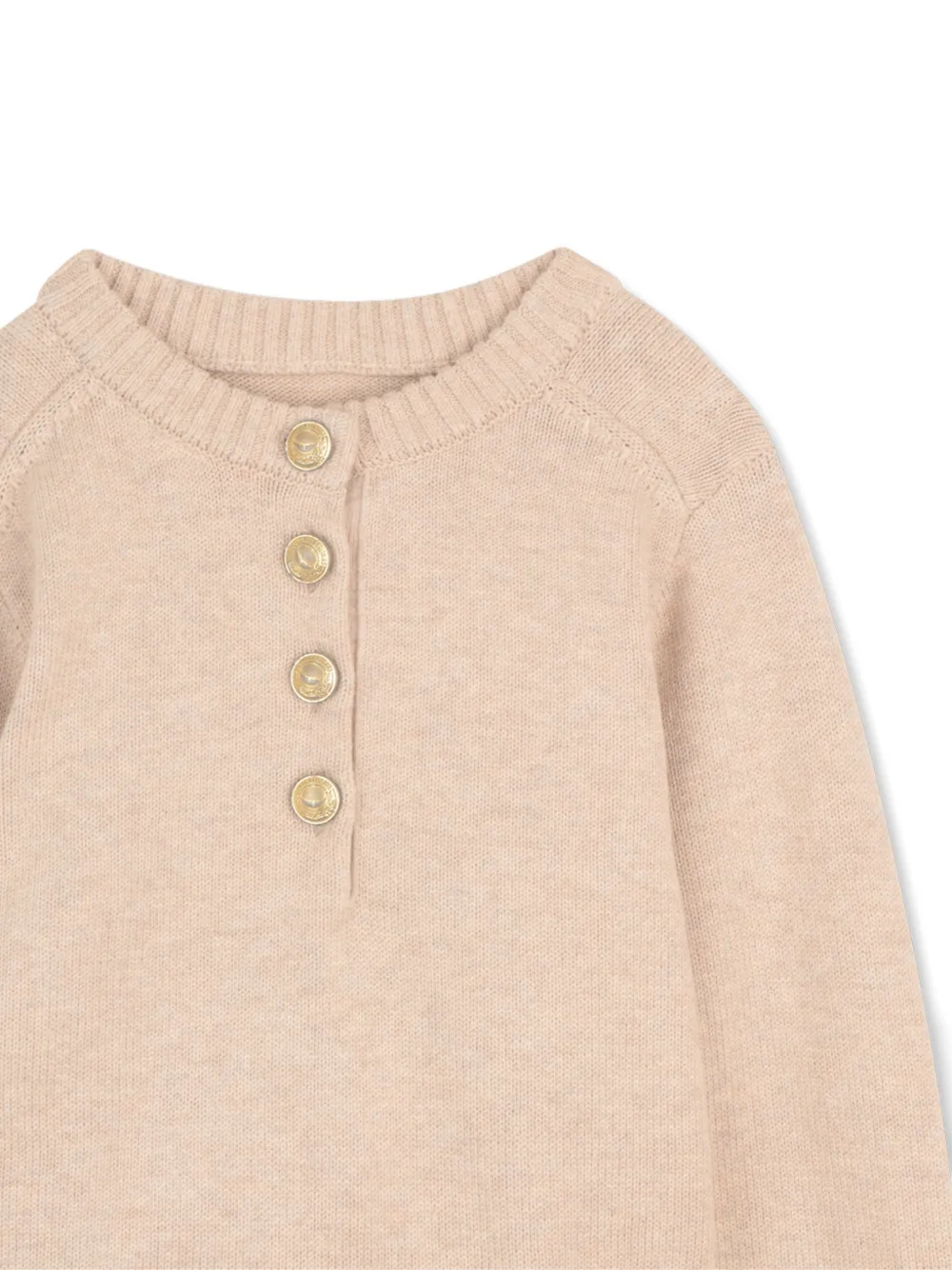 Zadig & Voltaire Kids Trui met halve knoop Roze