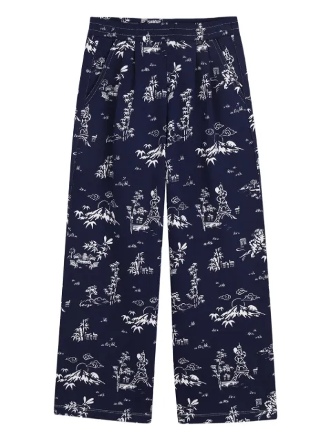 Kenzo Kids printed casual trousers