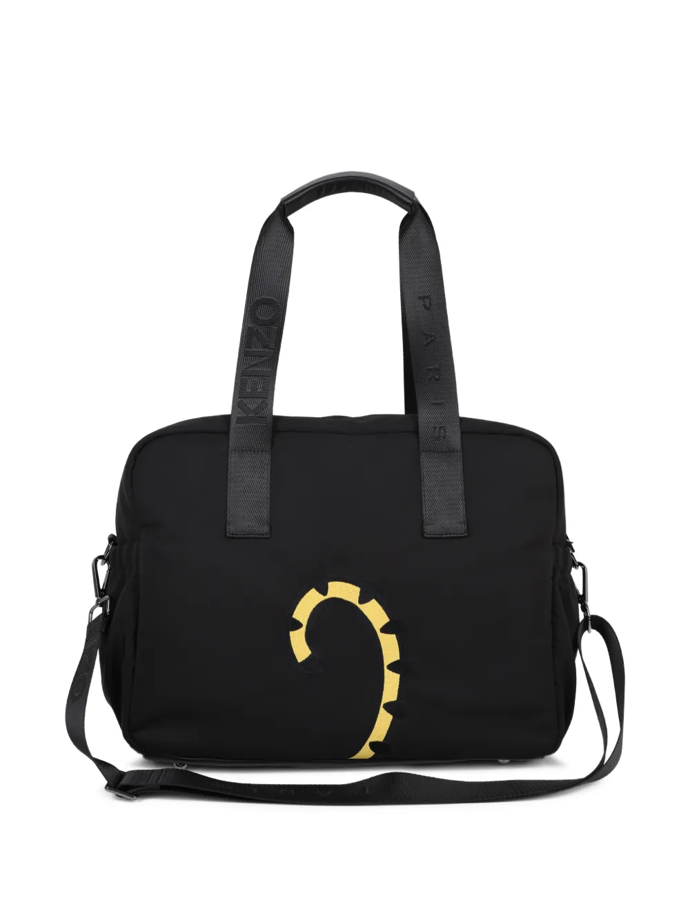 Kenzo Kids Luiertas met geborduurd logo - Zwart