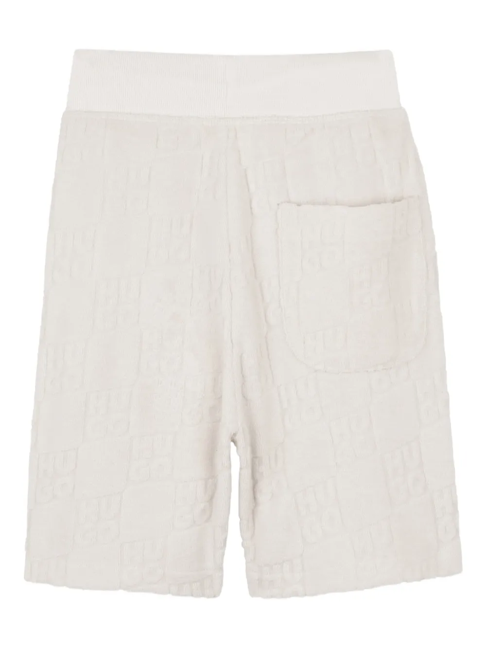  Hugo Kids Textured Drawstring Shorts - Neutrals 