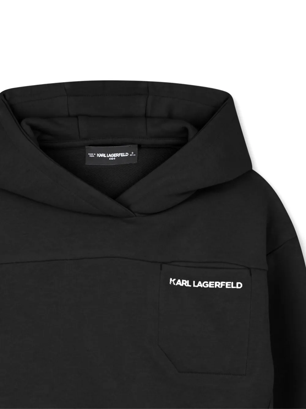 Karl Lagerfeld Kids Hoodie met print Zwart