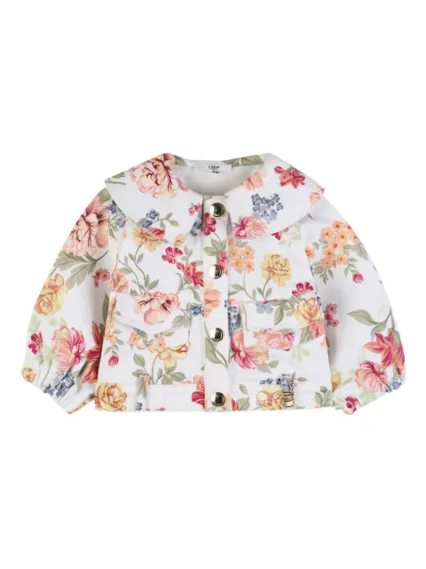 Chloé Kids floral-print jacket