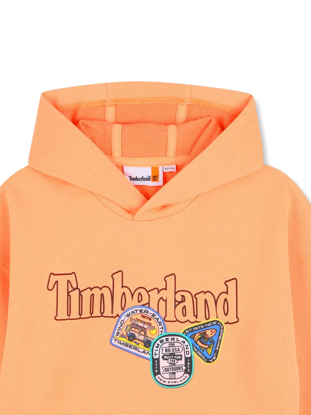 Timberland Kids Hoodie met logo Oranje