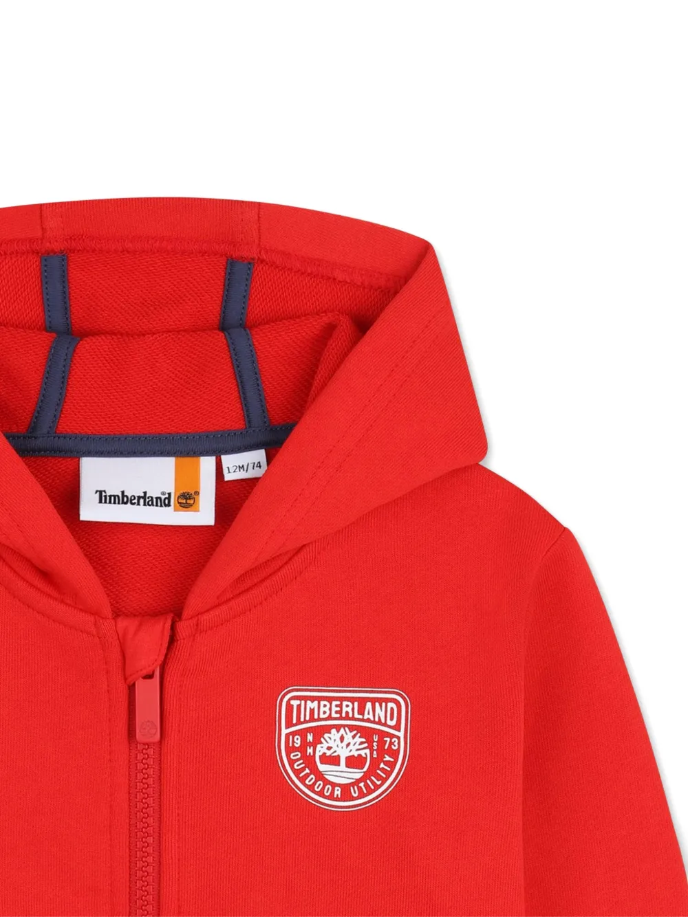 Timberland Kids Top met capuchon en rits Rood