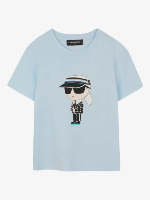 Karl Lagerfeld Kids playera con dibujo gráfico