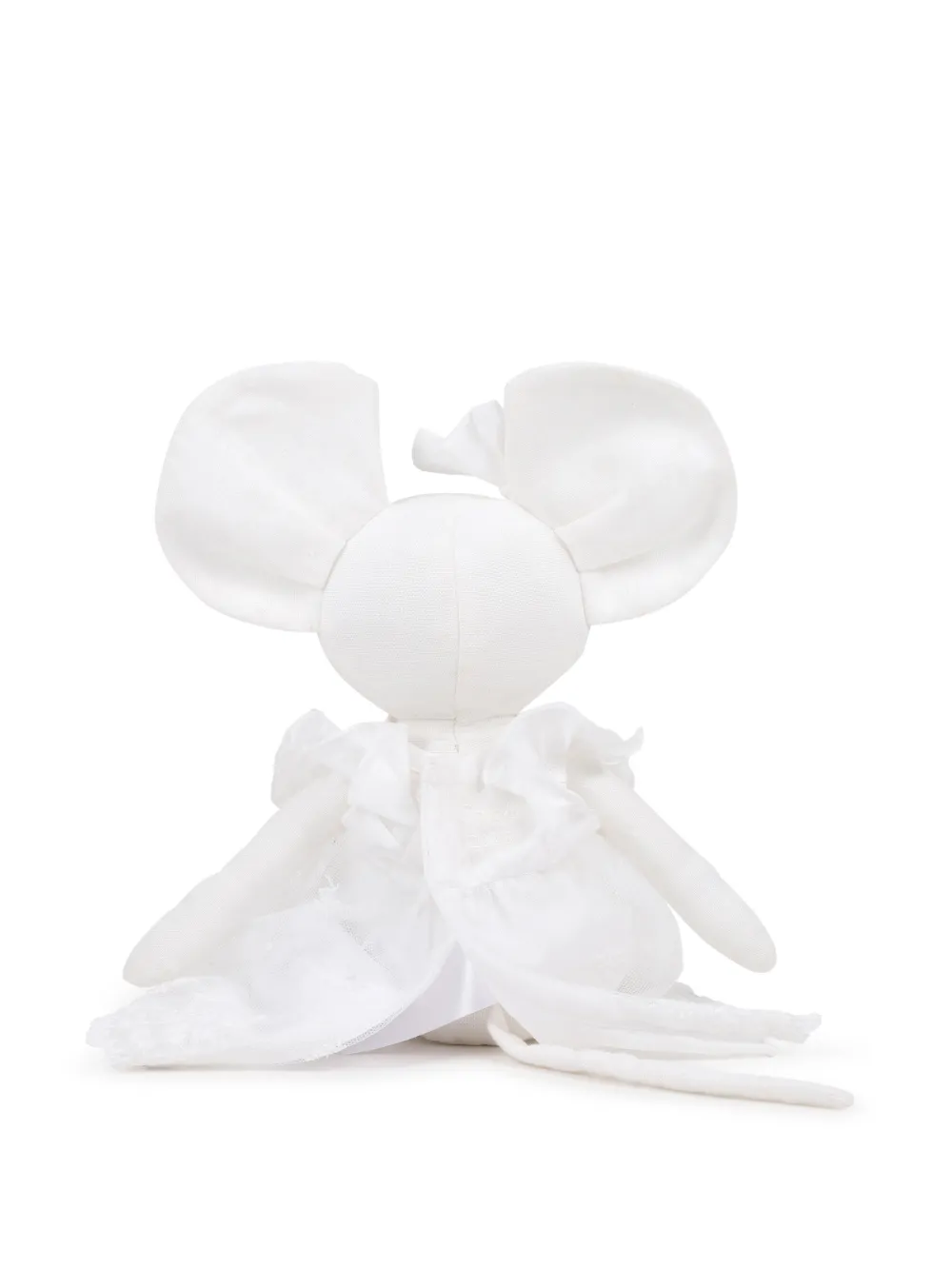 Chlo&eacute; Kids Muis knuffel met ruches - Wit