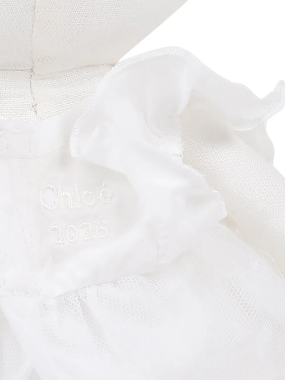  Chloé Kids Peluche Souris à Volants - Blanc 