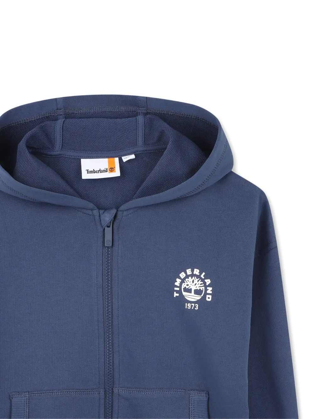 Timberland Kids Hoodie met logo Blauw