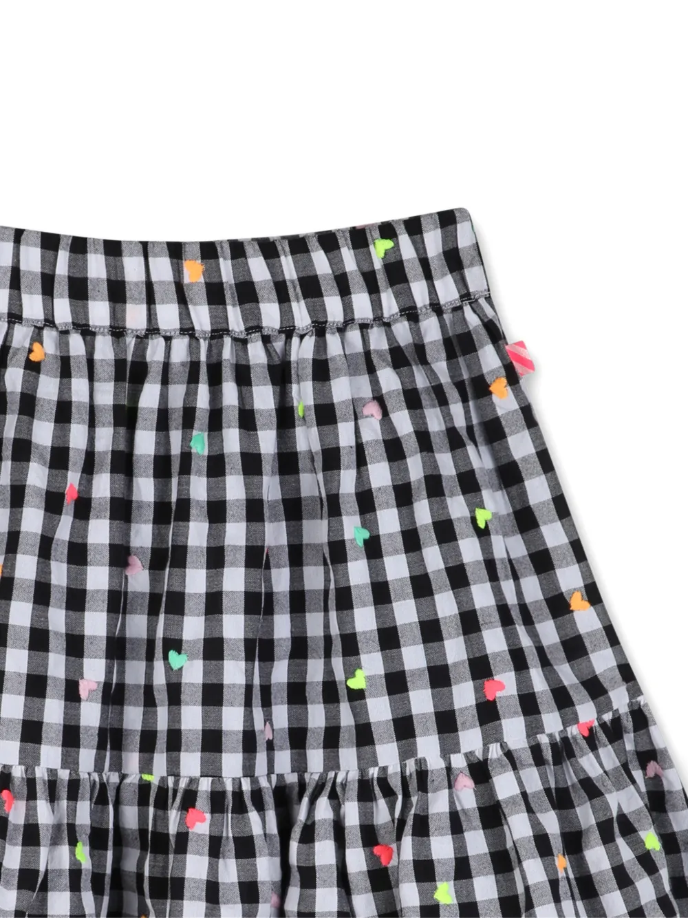 Billieblush Geruite rok met hartpatroon Zwart