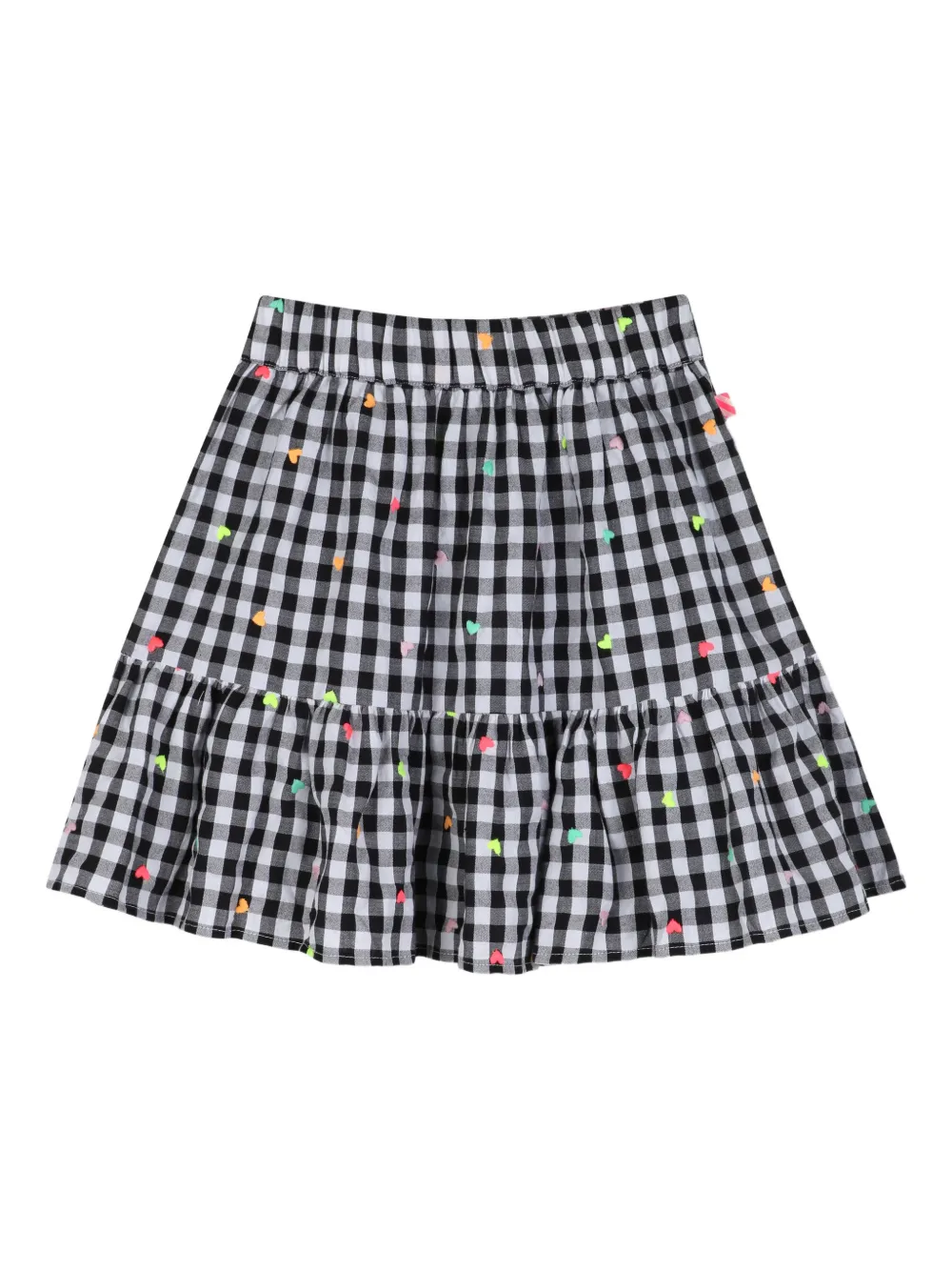 Billieblush Geruite rok met hartpatroon Zwart