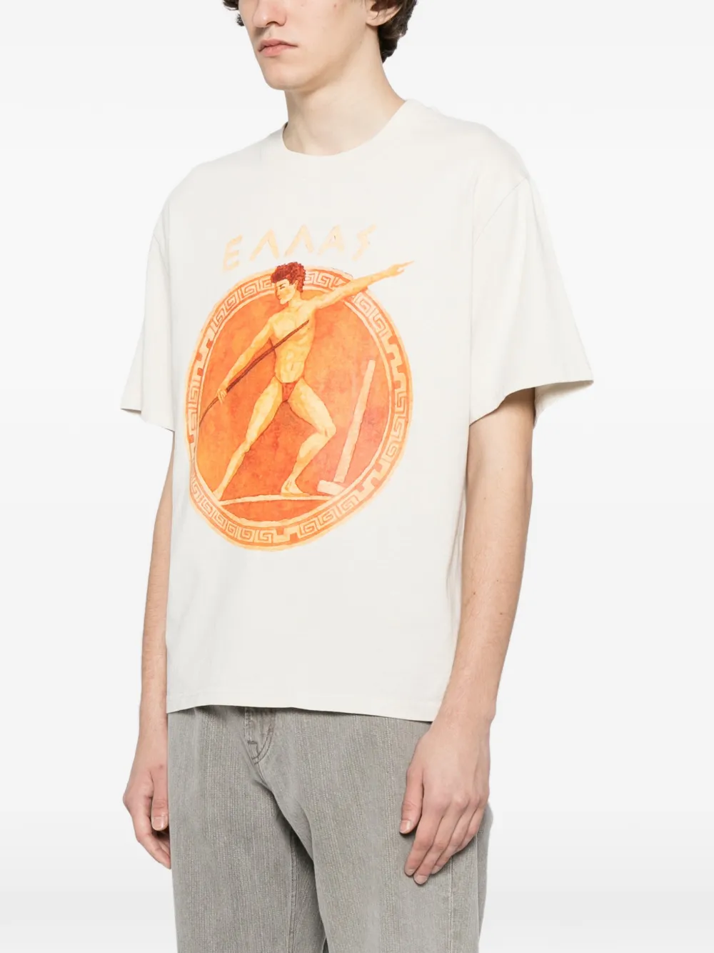  Melt Graphic-print T-shirt - Neutrals 