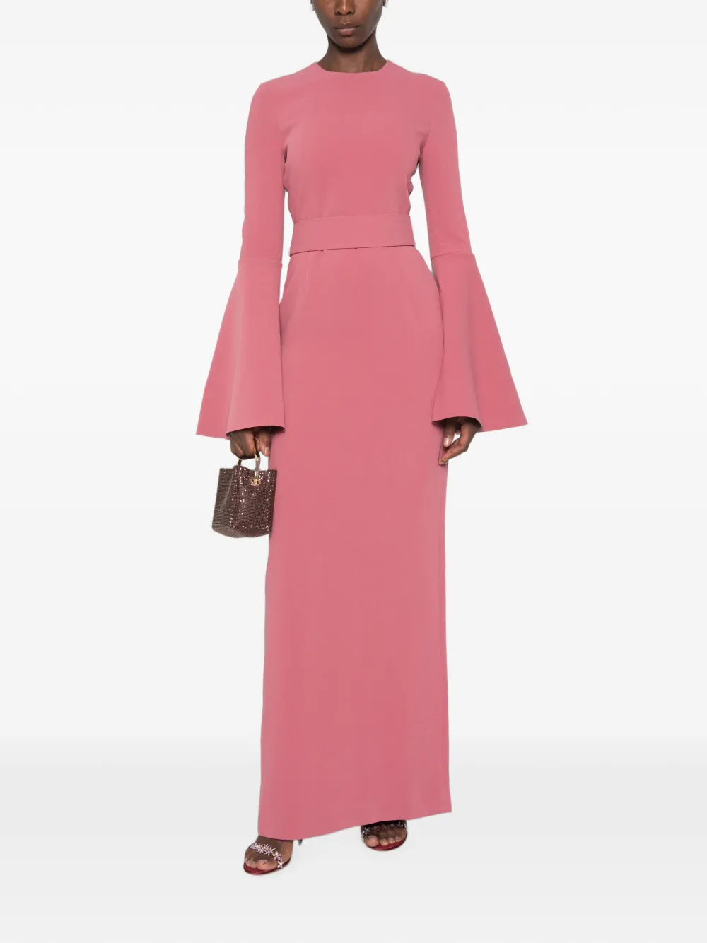 Solace London Theia maxi-jurk Roze