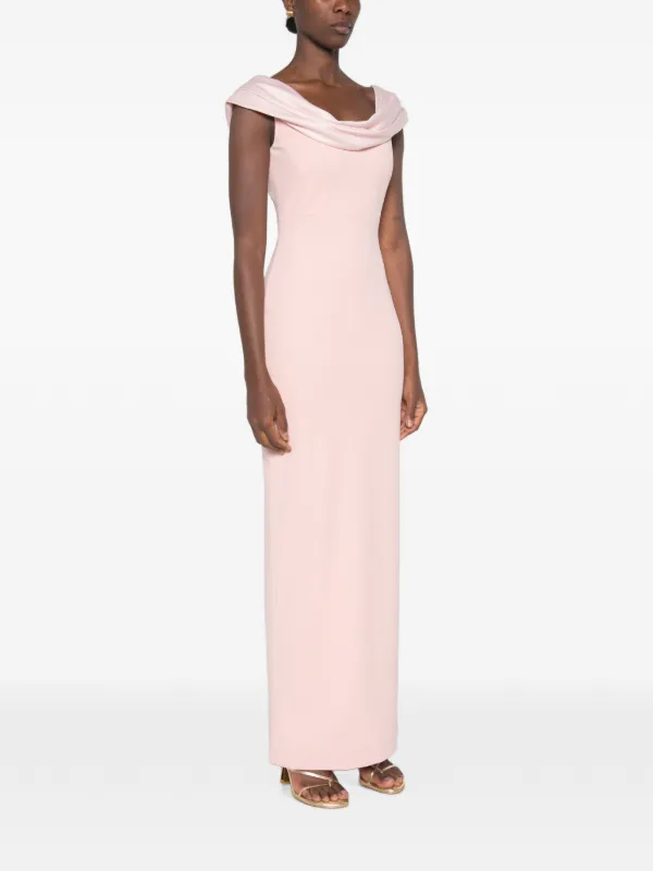 Solace London Adele Draped Maxi Dress | Pink